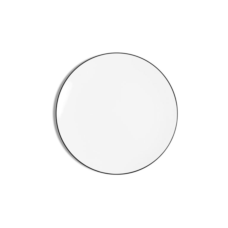 RB_LINE_BLACK_BREAD_PLATE_COUPE_1000x1000 Richard Brendon Matte Black Line Coupe Bread Plate