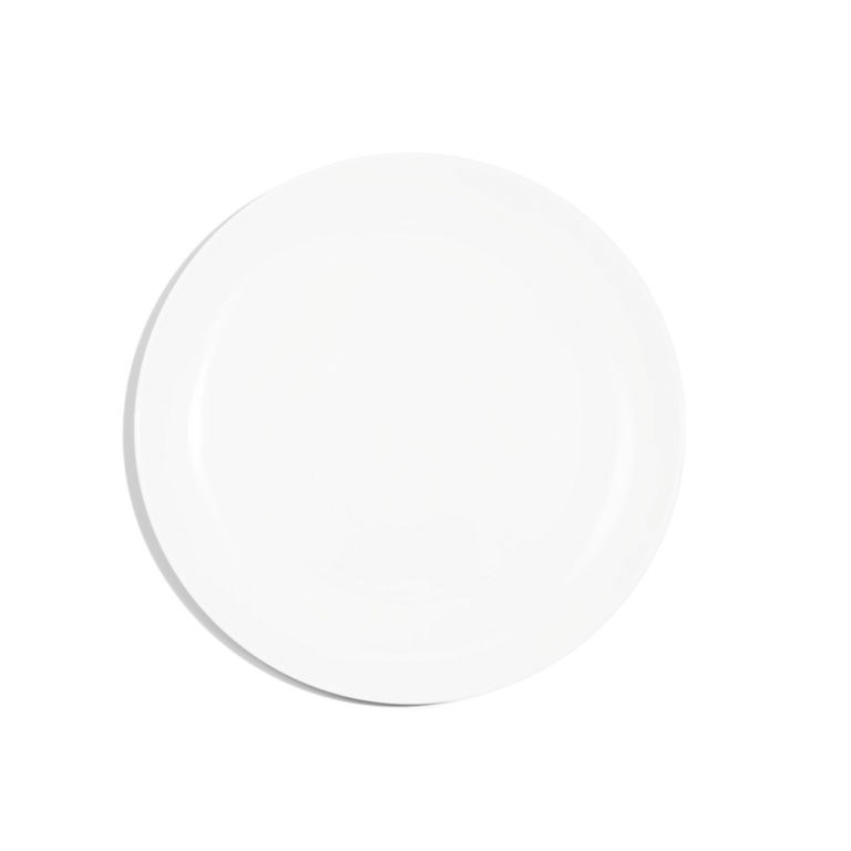 Richard Brendon White Coupe Dessert Plate