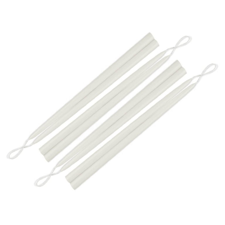 CANDLE_1:2_12_WHITE_x4Pair_1000x1000 copy White Taper Candles 12" Thin - Box of 8