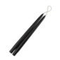 Black Taper Candles 12" - 1 Pair