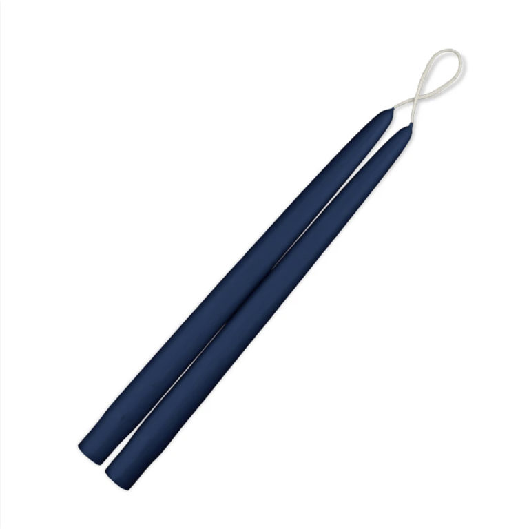 Navy 12" Taper Candles - 1 Pair Navy 12" Taper Candles - 1 Pair