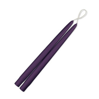 Purple 12" Taper Candles - 1 Pair