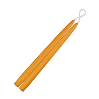 Saffron 12" Taper Candles - 1 Pair