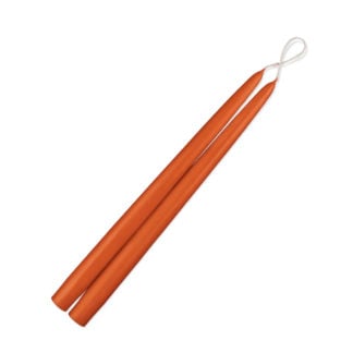 Terra Cotta 12" Taper Candles - 1 Pair