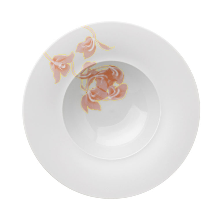 Hering Berlin Palmhouse X Coral Rimmed Bowl Hering Berlin Palmhouse X Coral Rimmed Bowl