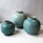 Christiane Perrochon Vase Boule Celadon