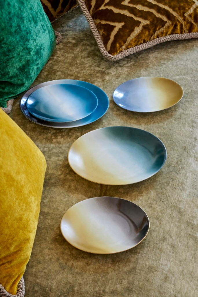 Marie Daage Tie Dye Plates in Different Sizes Marie Daage Tie Dye Plates in Different Sizes