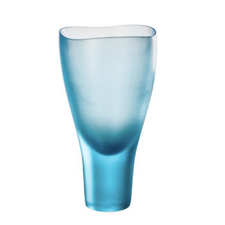 Venini Battuti Vase Aquamarine
