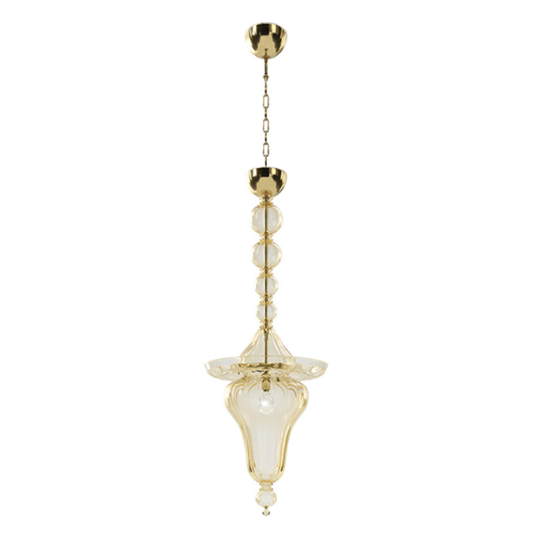 Venini Doge Straw-Yellow Light Shape 2 Long
