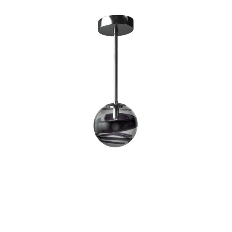 Venini Rotondo Crystal Pendant Light Small with 26” H Venini Rotondo Crystal Pendant Light Small with 26” H