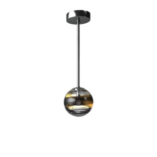 Venini Black Belt Tea Lamp Small with 32” H