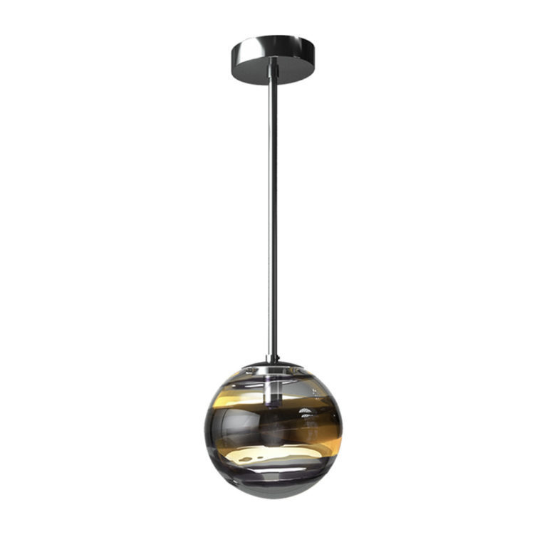 Venini Black Belt Tea Lamp Large with 44” H