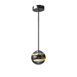 Venini Black Belt Tea Lamp Small with 39” H