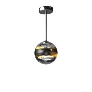 Venini Black Belt Tea Lamp Large with 32” H