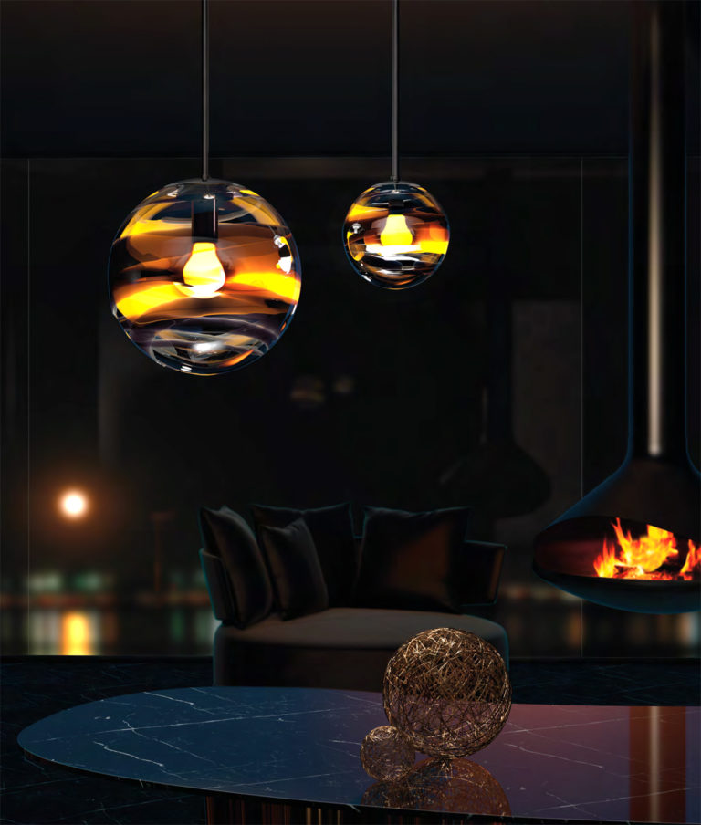 Venini Black Belt Lamps Tea Mood Venini Black Belt Lamps Tea Mood