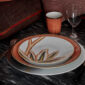 Marie Daage Verdure Place Setting in Coral Palette
