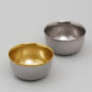 Augarten Champagne Cup Smoke Grey Matte with Gold | Kneen & Co