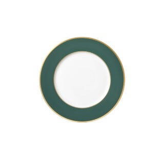 Augarten Schubert Forest Green Matte Bread Plate