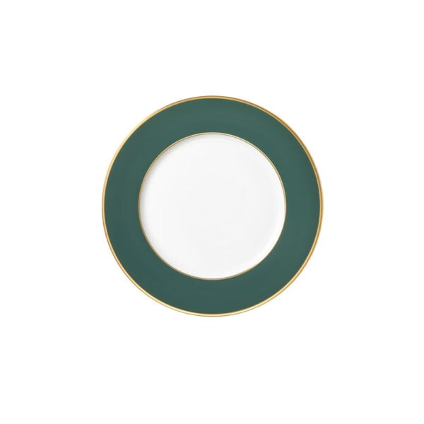Augarten Schubert Forest Green Matte Bread Plate Augarten Schubert Forest Green Matte Bread Plate