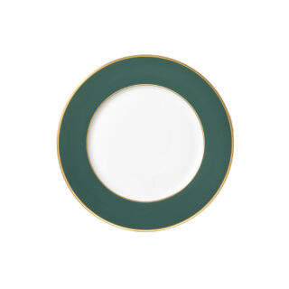 Augarten Schubert Forest Green Matte Dessert Plate