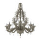 Venini Diamantei 12-Light Chandelier Satin Grey