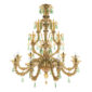 Venini Diamantei 9-Light Chandelier Amber