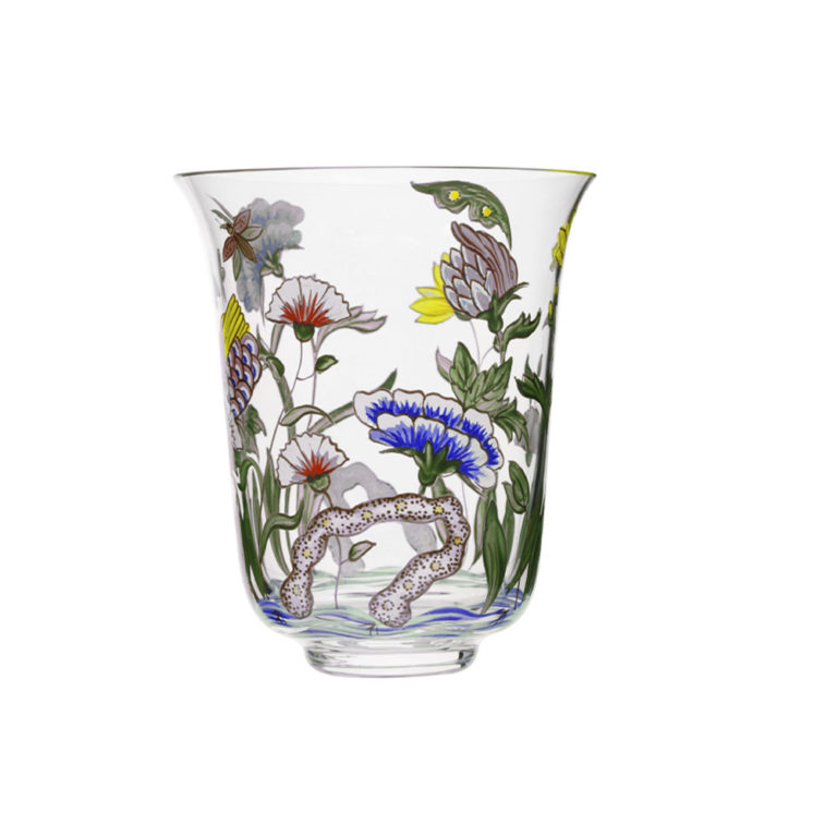 Lobmeyr Oriental Tumbler with Chinese Flower at Kneen & Co.