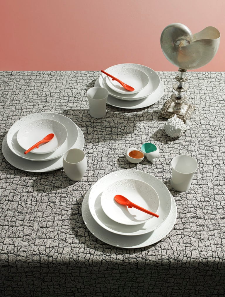 Nymphenburg White Coral Dinnerware Mood