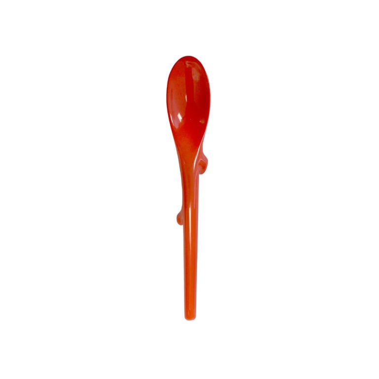 Nymphenburg Porcelain Coral Look Spoon Red