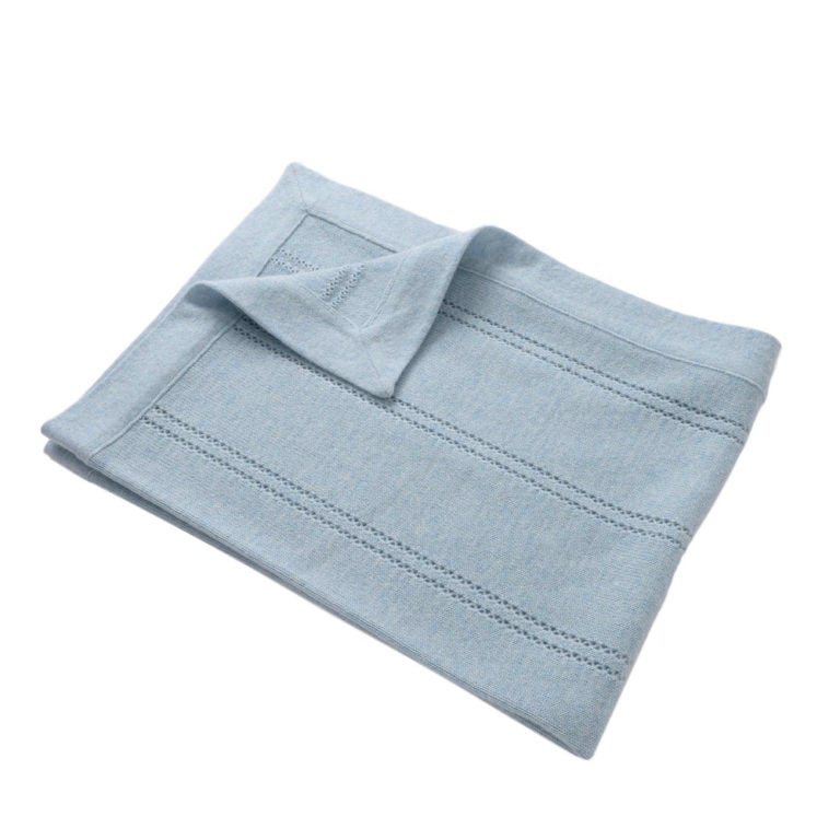 Masserano Tricot Giglio Baby Blanket Masserano Tricot Giglio Baby Blanket