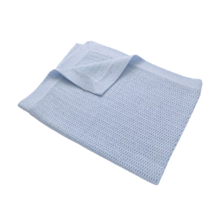 Masserano Tricot Lisa Baby Blanket Blue