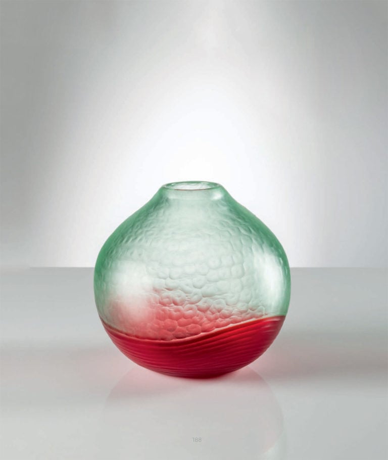 Venini Battuto Bicolore Vase Mood