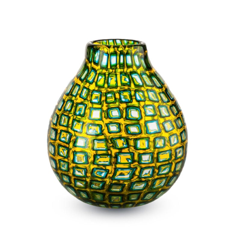 Venini Murrine Romane Vase Venini Murrine Romane Vase
