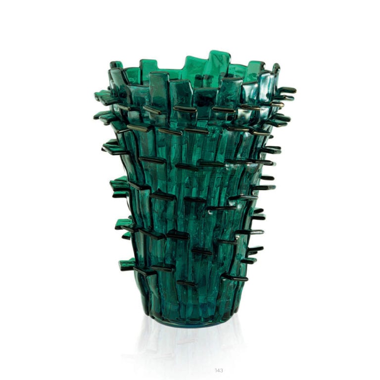 Venini Ritagli Vase Iridescent Green Venini Ritagli Vase Iridescent Green