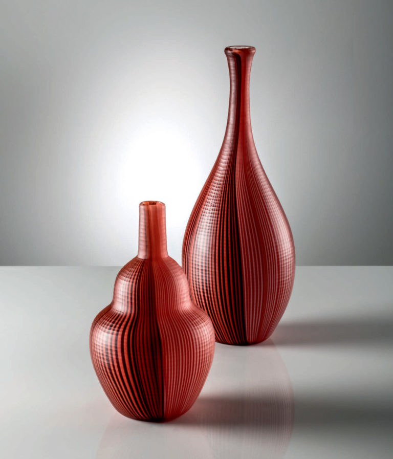 Venini Tessuti Battuti Vases Mood