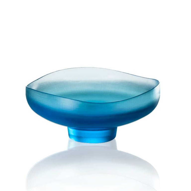 Venini Battuti Bowl Aquamarine Venini Battuti Bowl Aquamarine