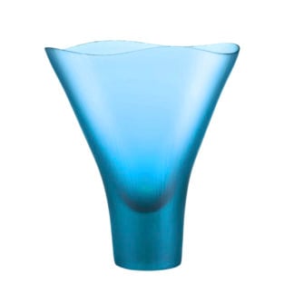 Venini Battuti Large Vase Aquamarine