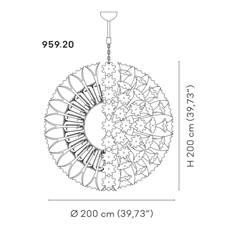Venini Esprit Chandelier X-Large Scale