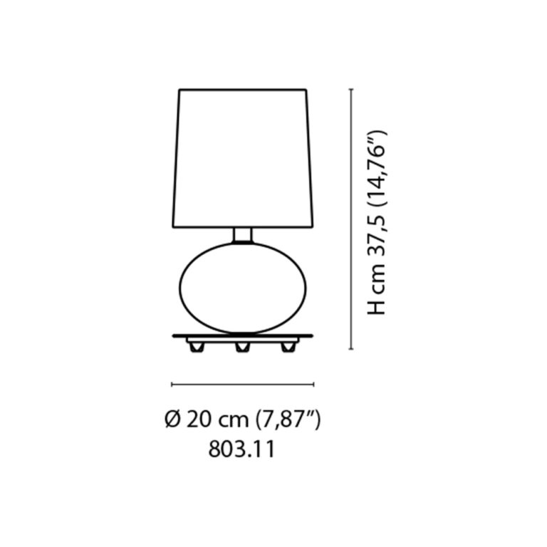 Venini Abat-Jour Table Lamp Single Scale