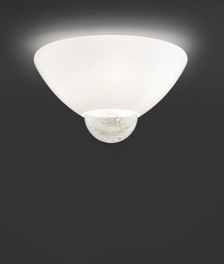 Venini Argea Ceiling Light Silver Leaf Mood
