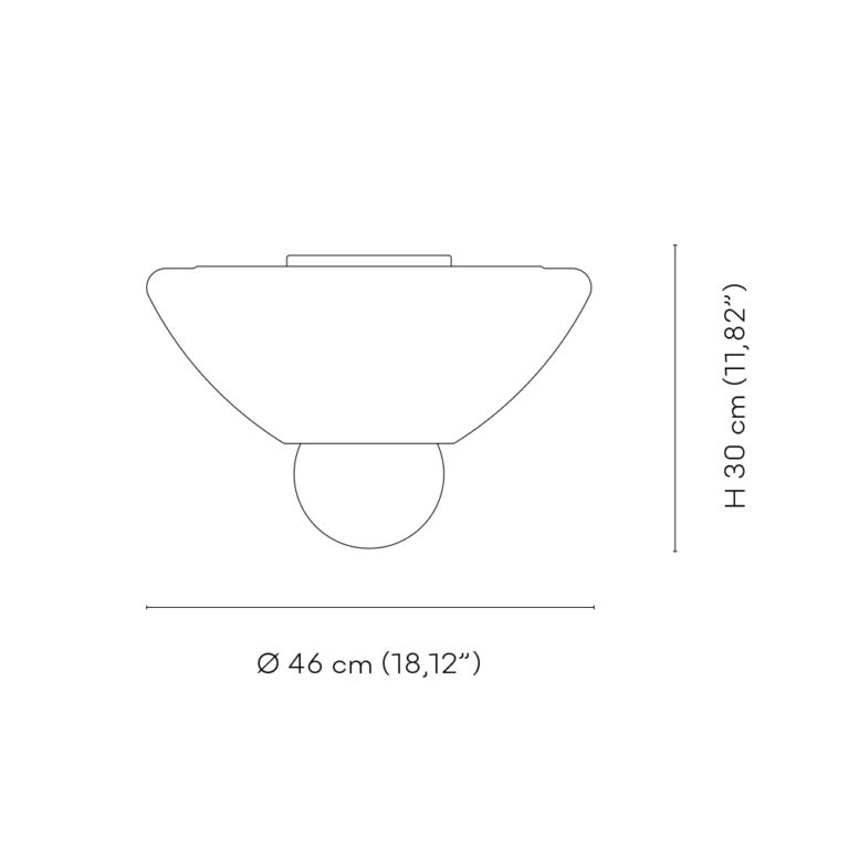 Venini Argea Ceiling Light Scale