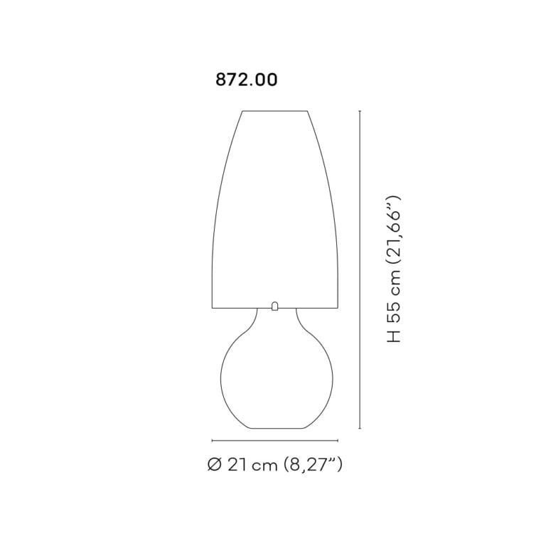 Venini Argea Large Table Lamps Scale