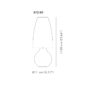 Venini Argea Large Table Lamps Scale
