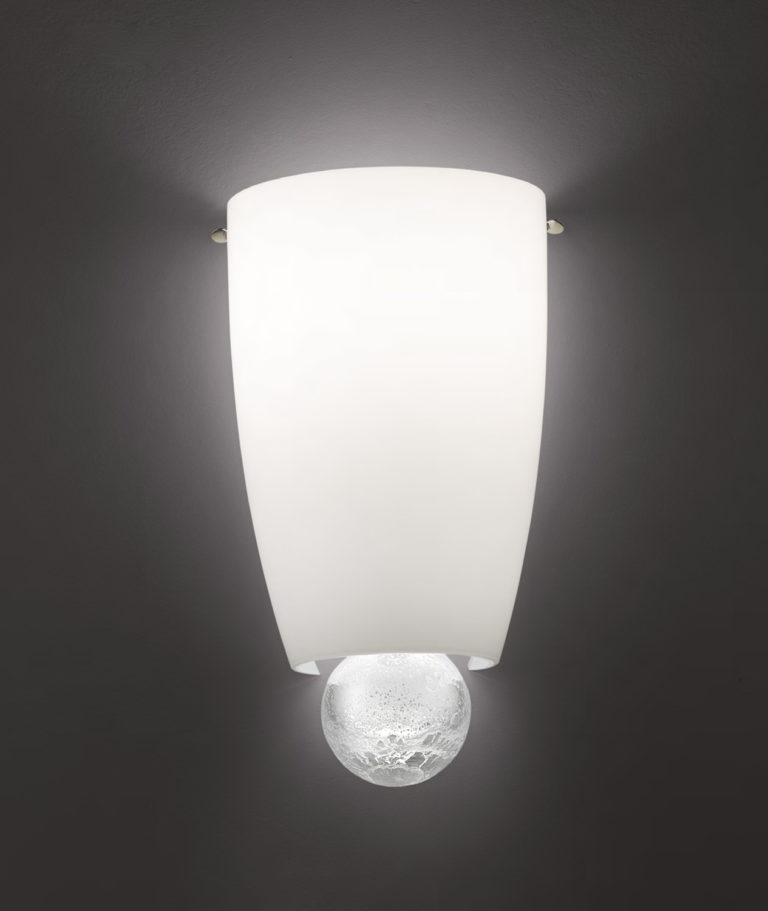 Venini Argea Wall Sconce Silver Leaf Mood Venini Argea Wall Sconce Silver Leaf Mood