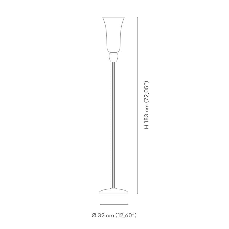 Venini Anni Trenta Floor Lamp Scale