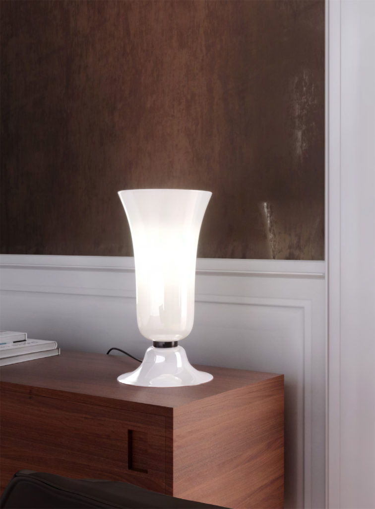 Venini Anni Trenta Table Lamps Milk-White Mood