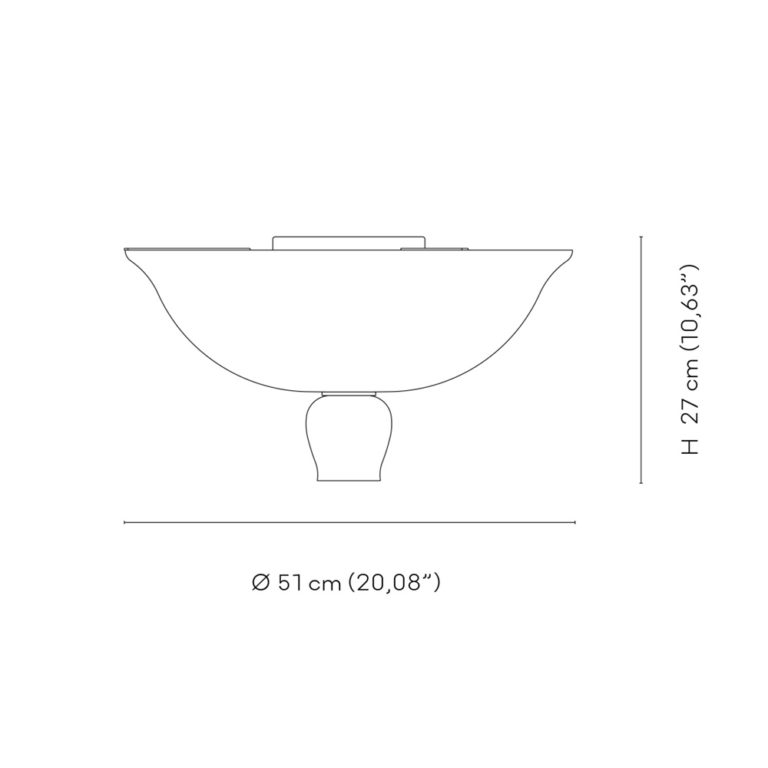 Venini Anni Trenta Ceiling Light Scale