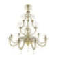 Venini Diamantei 9-Light Chandelier Gold Leaf Crystal