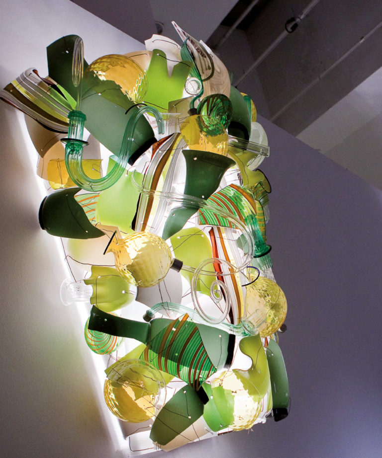 Venini Fragments Wall Light Mood Green Venini Fragments Wall Light Mood Green