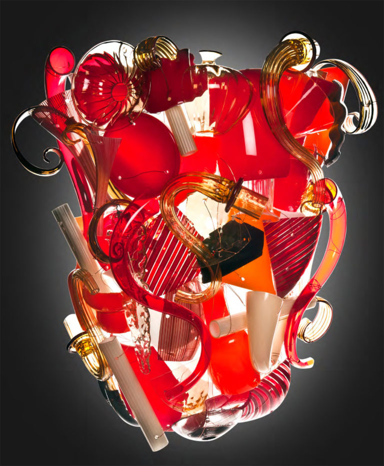 Venini Fragments Wall Light Mood Red Venini Fragments Wall Light Mood Red